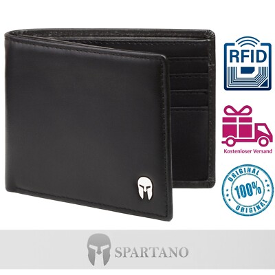 SPARTANO Herren Geldbörse Herren Wallet mit RFID-Schutz - ZEUS (Kein Geldbeutel)