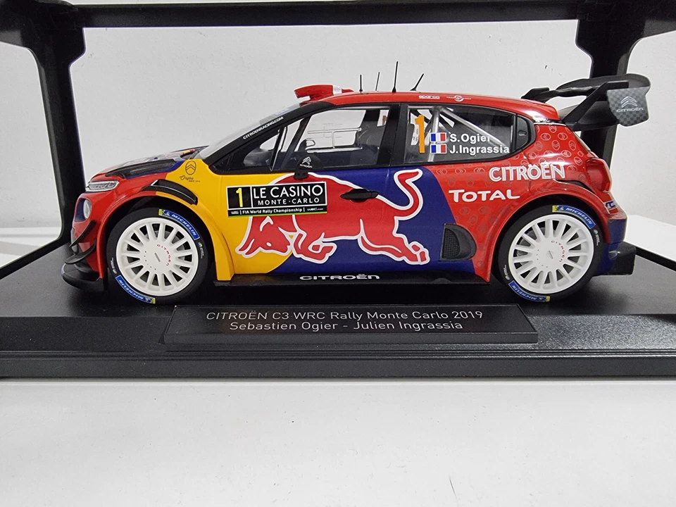 Norev Citroen C3 Wrc Team Total Wrt N 1 Winner Rally Montecarlo 2019 1/18 #NEW - Image 2 of 4