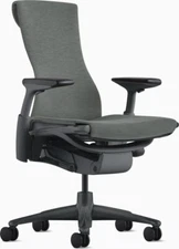 Herman Miller Embody Chair - Open  Box -  Grey  fabric -Fully loaded -