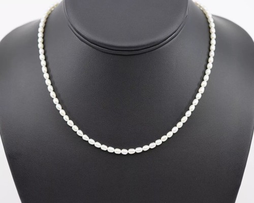 Nicky Butler Silver 18” Freshwater Cultured Rice Pearl Necklace NB Designer NWT - Picture 8 of 11