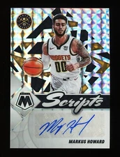 2021-22 Panini Mosaic Markus Howard Scripts Auto Denver Nuggets #SC-MKH