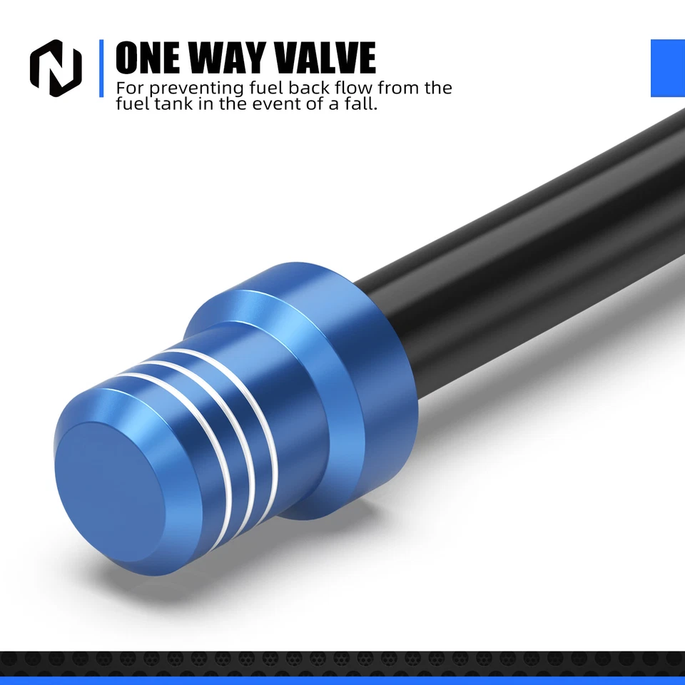 Tubo de manguera de ventilación de válvula de tapa de combustible de gas azul para Husqvarna TC250/450 2004-10 Foto 4 de 4