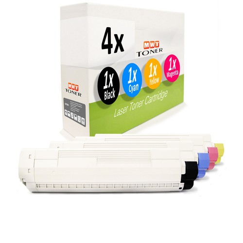 4x MWT Toner f r OKI ES-8460-CDX ES-8460-N ES-8460-CDTN ES-8460-DN ES ...