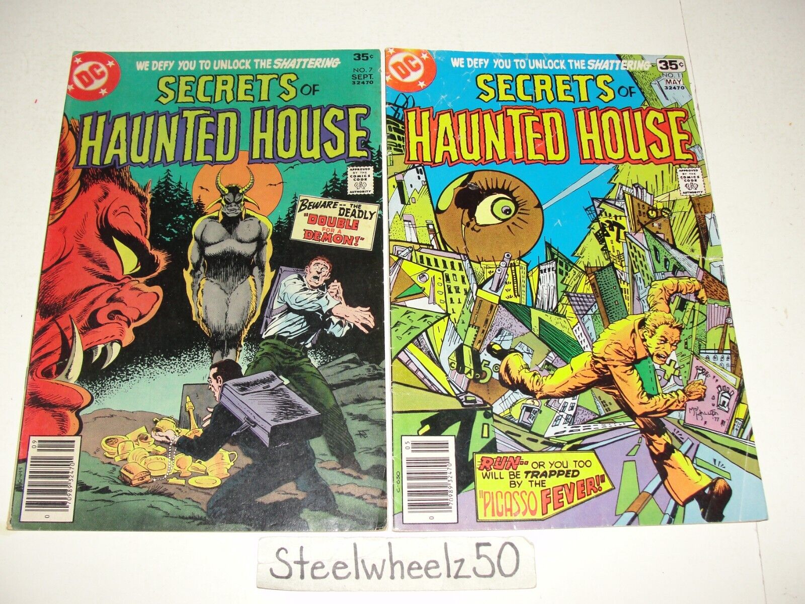 Secrets Of Haunted House #7 & 11 Comic Lot DC 1977 Destiny Bronze Age Horror HTF