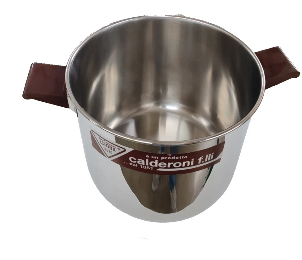 Pentola in acciaio inossidabile f.lli Calderoni Trinox 18/10 26cm - Immagine 2 di 2