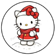 KITTY CHRISTMAS WINTER ENVELOPE SEALS LABELS STICKERS PARTY FAVORS