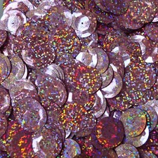 20mm Cup Sequins Pink Multi Reflective Paillettes Made in USA