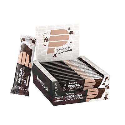 PowerBar Protein Plus Low Sugar 16 x 35 g Riegel Snack Eiweiß Diät