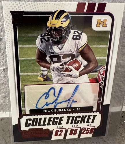 Nick Eubanks Auto College Ticket #265 2021 Panini Contenders Draft Picks NM-M