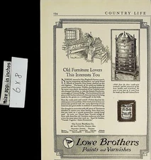 1922 Lowe Brothers Paints & Varnishes Vintage Print Ad 6334