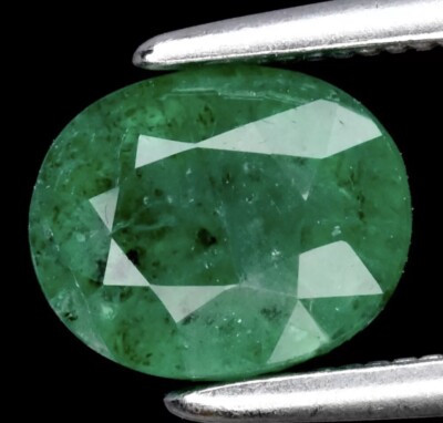 1,18ct 7x5,7mm Oval Grün Smaragd Edelstein, Sambia
