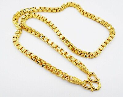 Details about   22K 23K 24K THAI BAHT YELLOW GOLD GP 24 inch NECKLACE Jewelry 16 Grams 