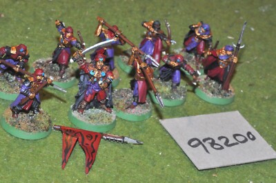 28mm Fantasy Herr Ringe Osterling Krieger 10 Figuren (Metall Kapitän) (98200)