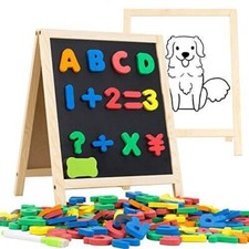 INNOCHEER Magnetic Letters and Numbers with Easel for Kids- 133 Pieces