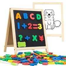 INNOCHEER Magnetic Letters and Numbers with Easel for Kids- 133 Pieces