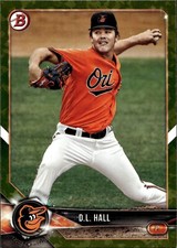2018 Bowman Prospects Camo #BP107 D.L. Hall Baltimore Orioles