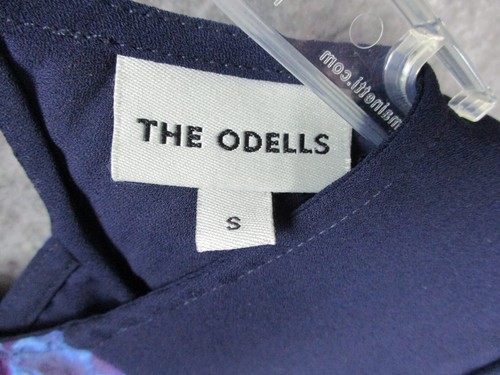 The Odells Dress Womens Small Silk Purple Orchid Floral Lined Metal embellished - Picture 3 of 19