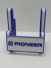 Vintage Pioneer Now Playing Record Display Stand – Upgraded Blue & Marble