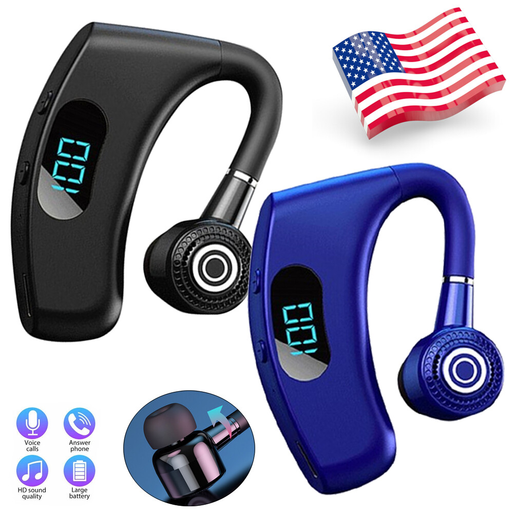 Bluetooth Headset Wireless Earphone Over-Ear Earbud Noise Canceling Earpiece