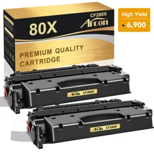 2 Pack CF280X 80X Toner Cartridge For HP LaserJet Pro 400 M401dn M401d M425dw