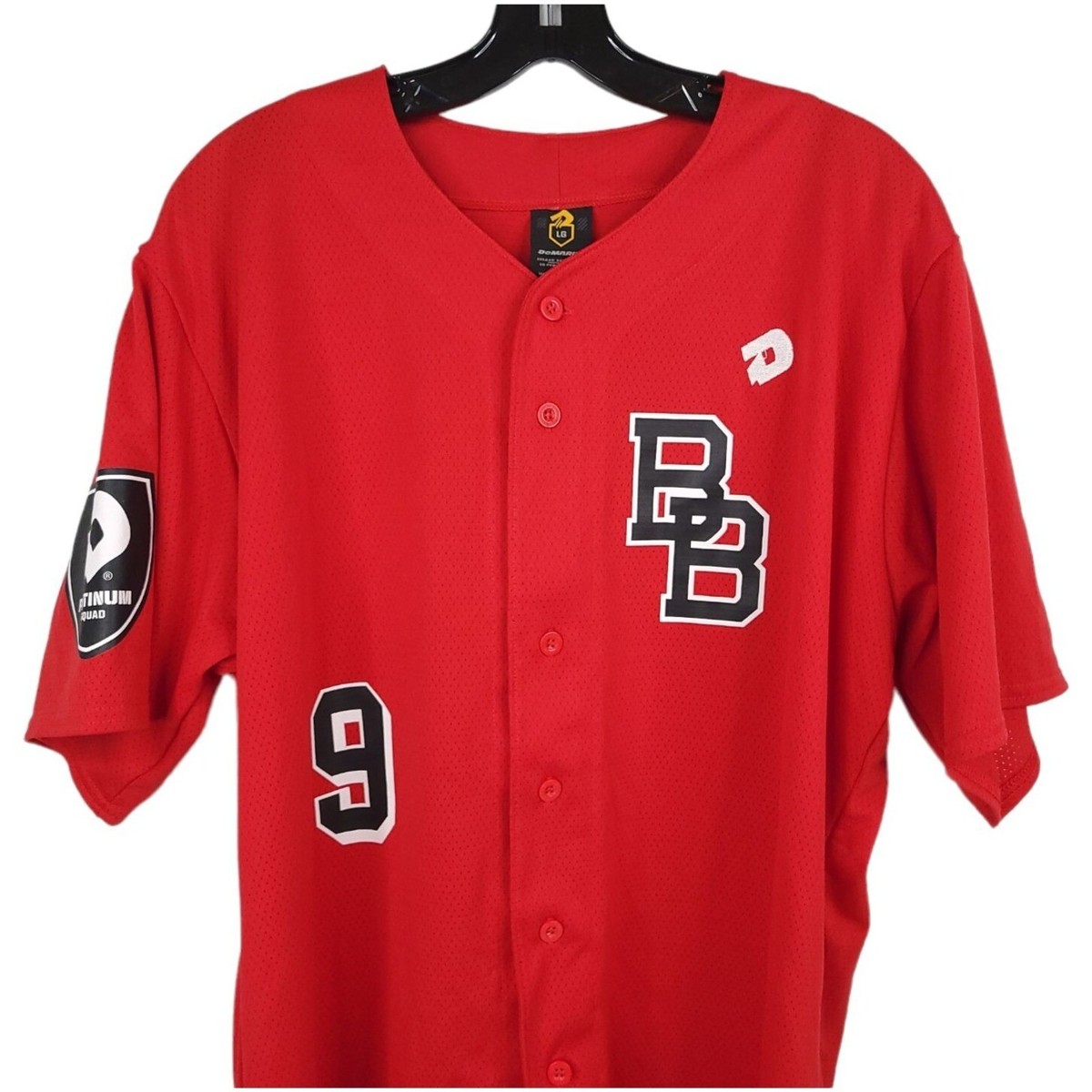 Maillot De Baseball Homme DeMarini - Burn #42 Platinum Squad - Gris Moyen, Taille M