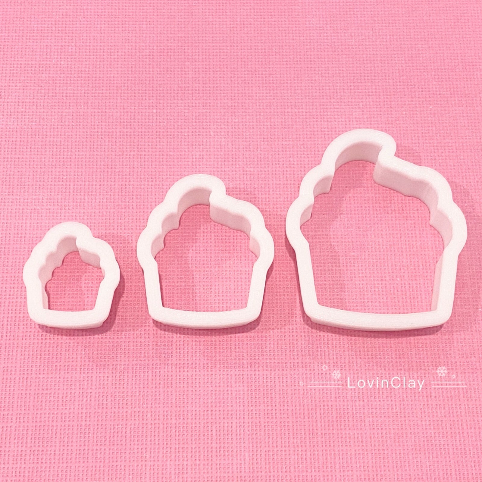 Cupcake Polymer Clay Cutter Set-image
