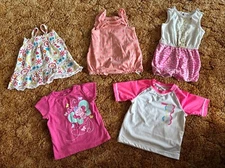 Baby Girls 6-9 Months Summer Clothes Bundle Of Five Various Name Brands