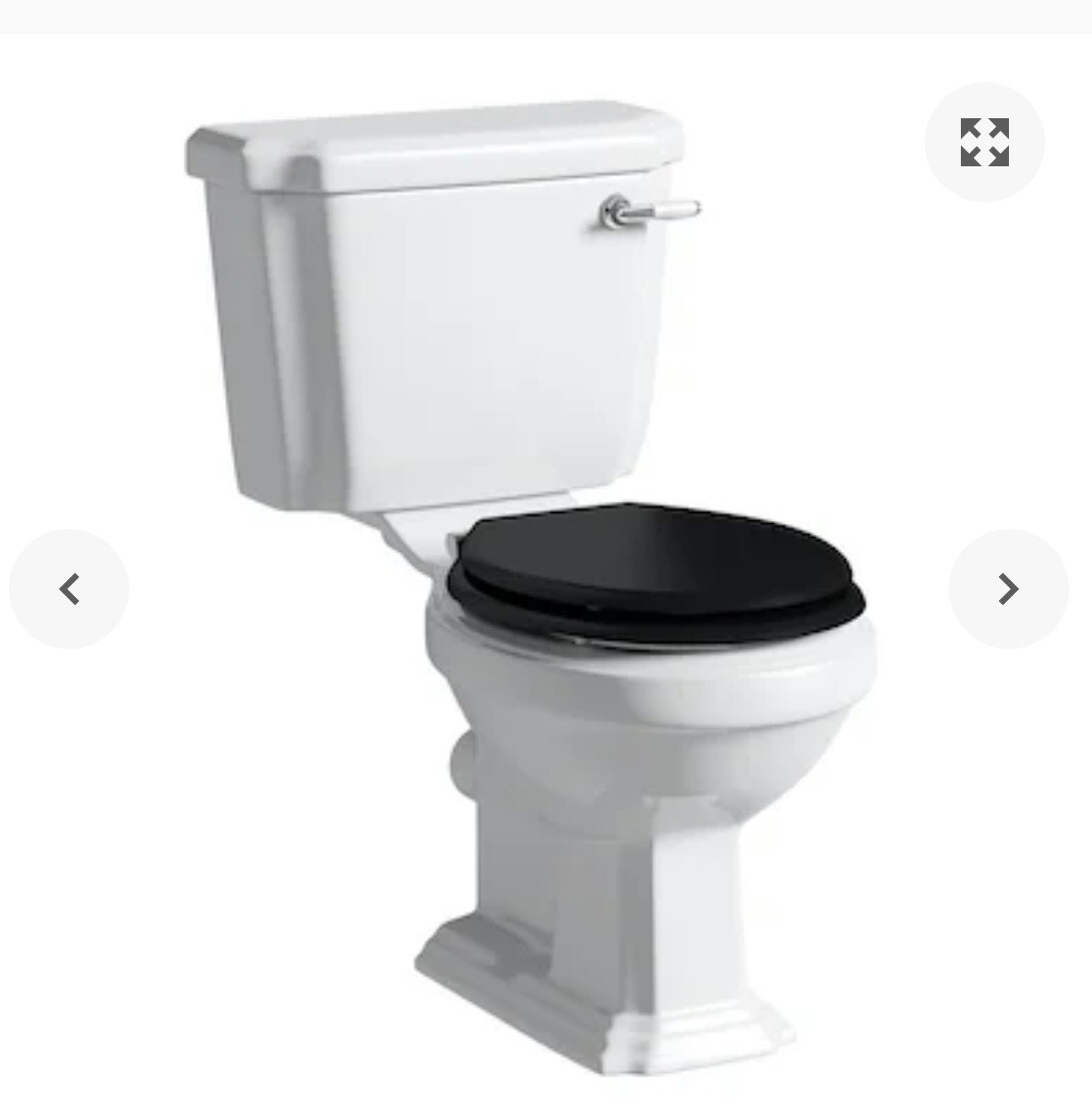 *Brand New* Orchard Dulwich Close Coupled Toilet with Black Wooden