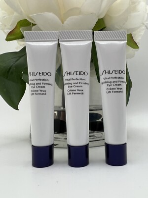 3 Shiseido Vital Perfection Uplifting Firming Eye Cream  5ml Each