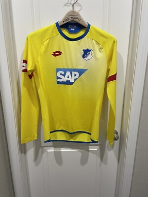 BNWOT 2015-16 AUTH LOTTO TSG 1899 TSG HOFFENHEIM L/S JERSEY YELLOW MULTI SZ LG