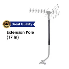 17" Extension Mounting Pole Five Star Outdoor Antenna Metal Weather Resistant