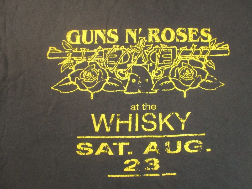 Винтажная мужская тяжелая рубашка Guns n Roses at the Whisky Hanes большой размер черная Y2K - Изображение 4 из 4