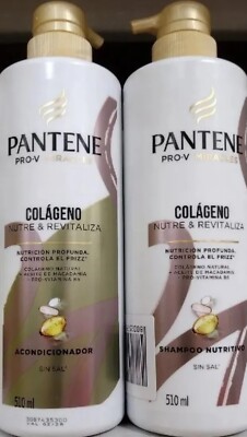 PANTENE COLAGENO SHAMPOO Y ACONDICIONADOR US SHIPPING  