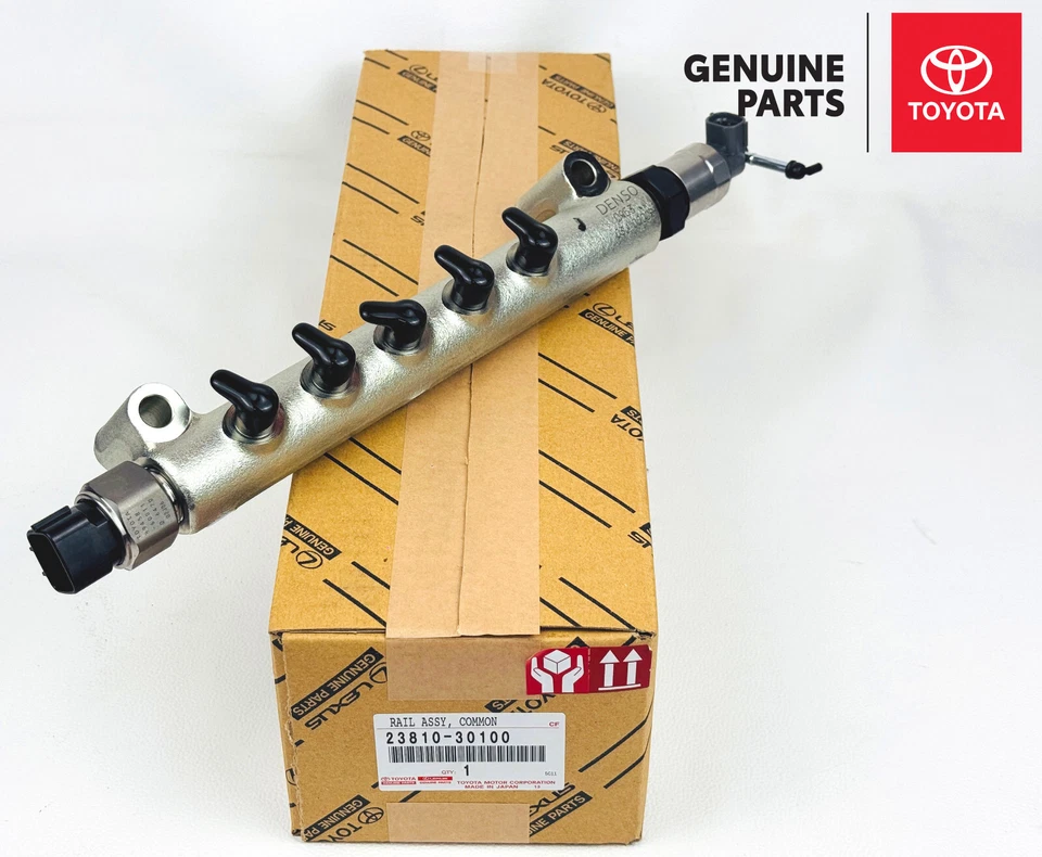 23810-30100 Toyota Hilux Land Cruiser KUN10 KDJ120 OEM Genuino Common Rail Foto 2 de 4