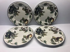 Four Pier 1 McIntosh Earthenware 10.25" Dinner Plates England