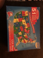 Melissa  Doug USA Map Floor Puzzle 51pcs