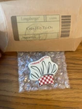 Longaberger~ Chef Hat Tie On Clip Cooking with TLC NIB