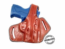 OWB Thumb Break Leather Belt Holster Fits GLOCK43