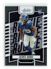 DEONTE BANKS #156 RC 2023 PANINI ABSOLUTE GIANTS