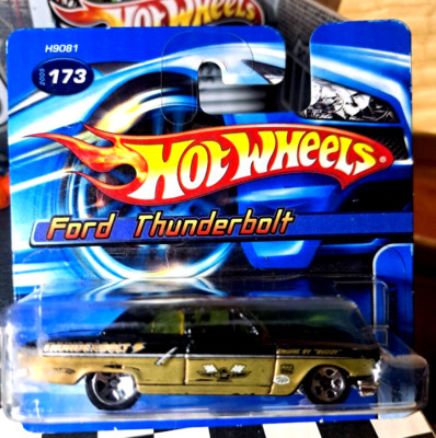 2005 Hot Wheels ''Ford Thunderbolt'' Black w/Chrome 5SP Col#173 Short card VHTF