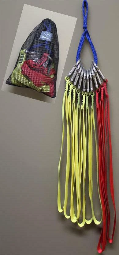 CMI 10 PACK SPEEDLINE KIT W/ STORAGE BAG 24" & 30" W/ CARABINERS - ARBORIST