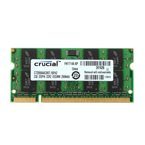 20Go 16Go 8Go 4Go 2Go DDR2 667MHz PC2-5300S 200Pin SODIMM Laptop Mémoire Crucial - Zdjęcie 10 z 17