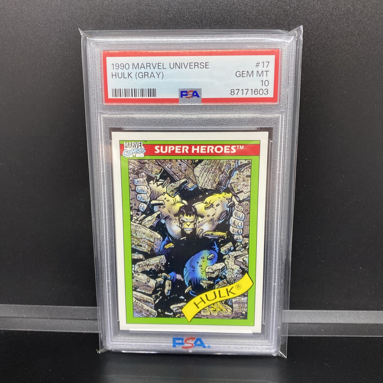 Hulk (Gray) 1990 Impel Marvel Universe #17 Base Price Guide Hulk (Gray) 1990 Impel Marvel Universe #17 Base Price Guide