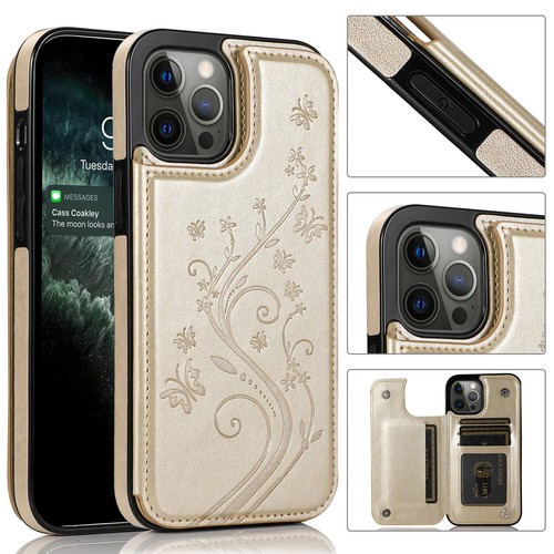 For iPhone 14 15 Pro Max 13 12 11 XS 8 WOMEN Leather Card Wallet Flip Case Cover - Picture 18 of 23