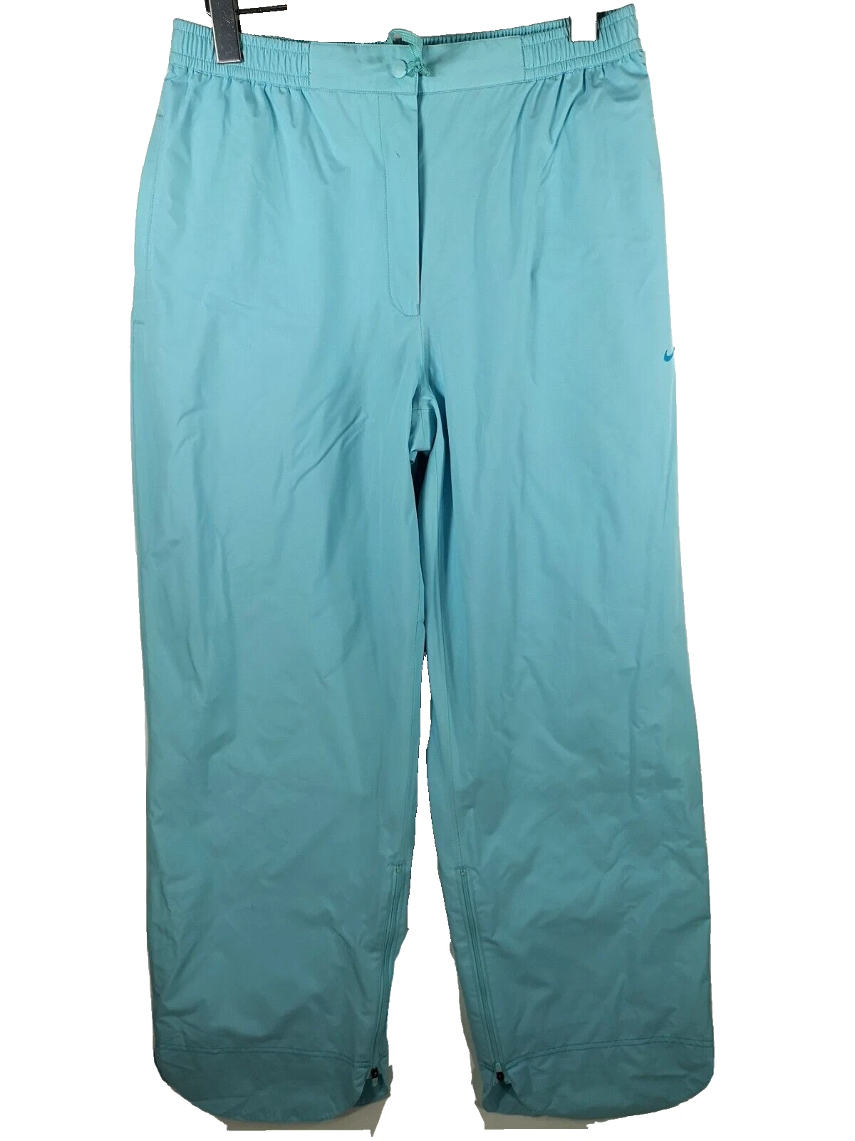 Nike Golf Women's Pants Size Large Light Blue Wind Breaker Rain Pants Lg L