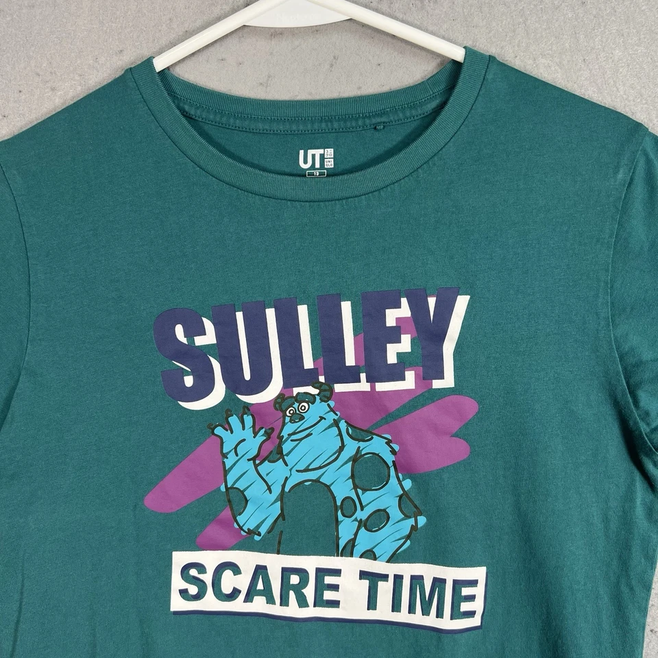 Uniqlo UT Pixar Monsters Inc Sulley Scare Time T Shirt Youth 13 Green Kids - Image 4 of 4