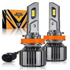 AUXBEAM H11 LED Headlight Bulbs Conversion Kits Low Beam 90W 6500K Bright White