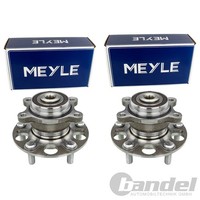 2X Meyle Radnabe+Radlager Mit ABS-RING Hinten Passend FüR Honda Civic Links+Rech