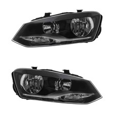 Scheinwerfer Set rechts & links Chrom H7/H7 für VW Polo 6R 6C 6R_