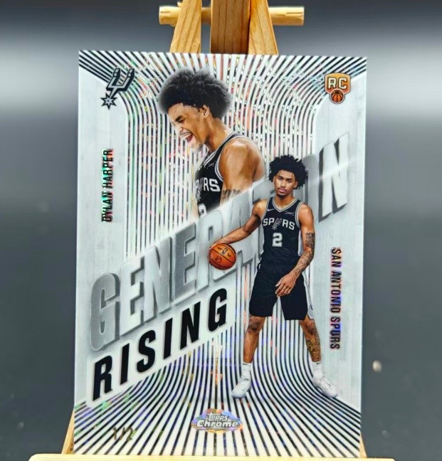 Dylan Harper 2025-26 Topps Chrome Generation Rising White Geometric 1/2 RC #GR-2